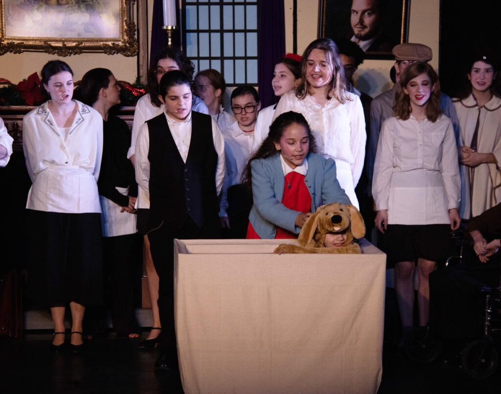 Young actors perform in a Fall 2023 performance.
